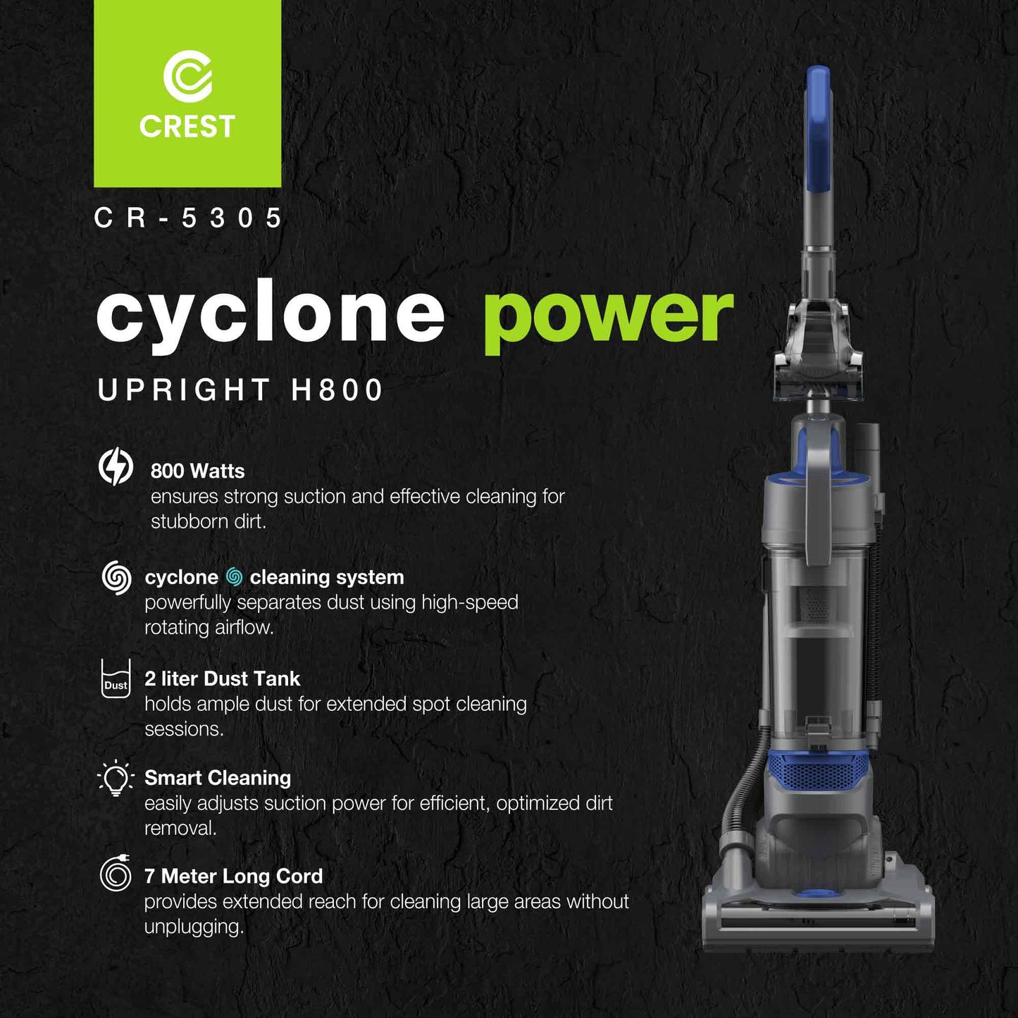 Ultra Clean Cyclone Upright Vacuum | مكنسة كهربائية عمودية بتقنية الإعصار وتنظيف فائق