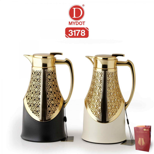 Golden coffee thermos | ثيرموس قهوة ذهبي